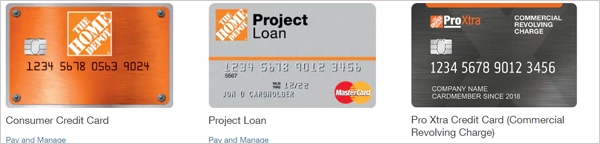 The Home Depot Credit Card Range