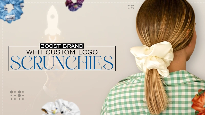 boost brand recognition custom logo scrunchies